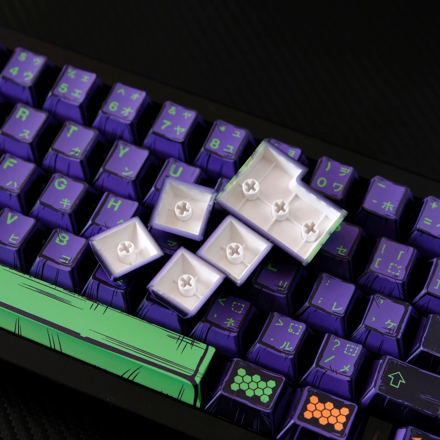 YMDK 150 Keys Comic Retro Machinery Cherry Profile PBT 5 Sides Dye Sublimation Keycaps for MX Mechanical Keyboards 75/87/98/104/108