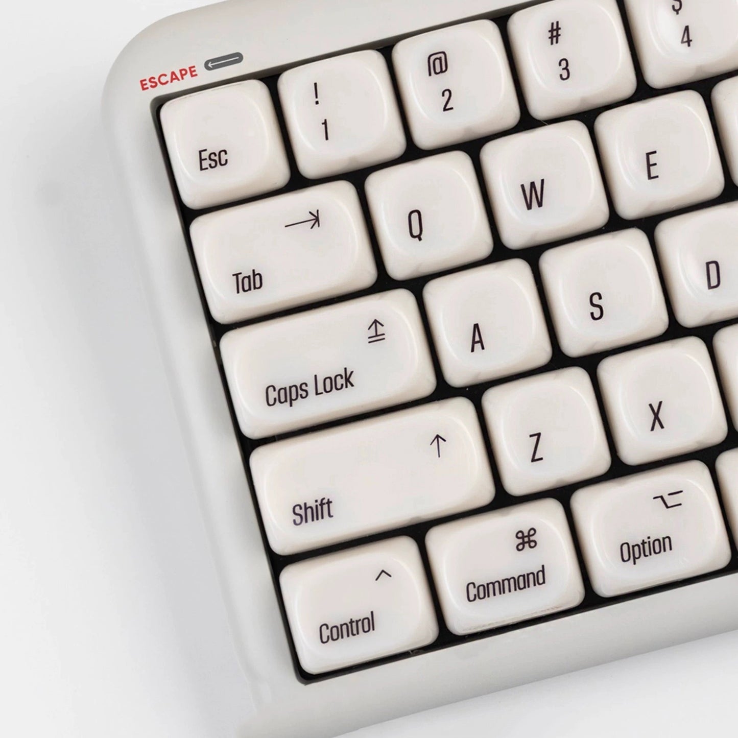 YMDK 136 Keys MAC Style Jade Ceramic Feel MOA Profile PC Material Top Print Keycaps for 61/68/87/98/104/108 MX Mechanical Keyboards
