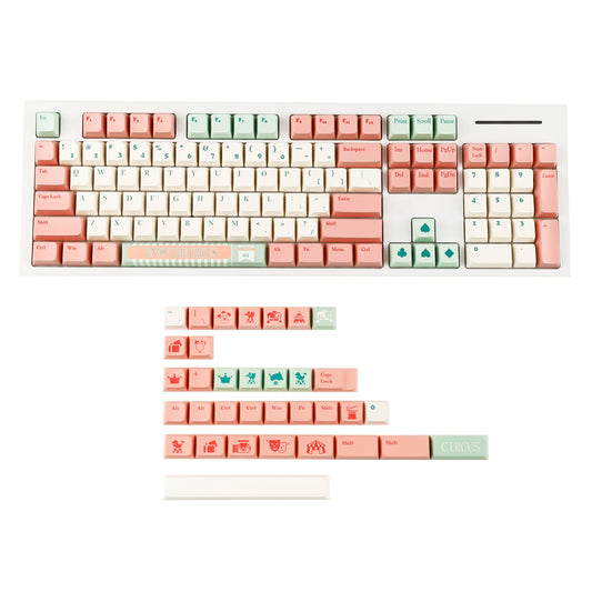 YMDK Circus Theme 138 Keycaps(MDA Profile PBT)