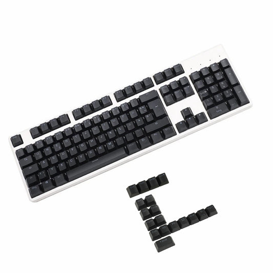 YMDK 123 German ISO Double Shot PBT Shine Through OEM Profile Keycap set For MX Switches 68 84 96 61 87 104 Mechanical Keyboard