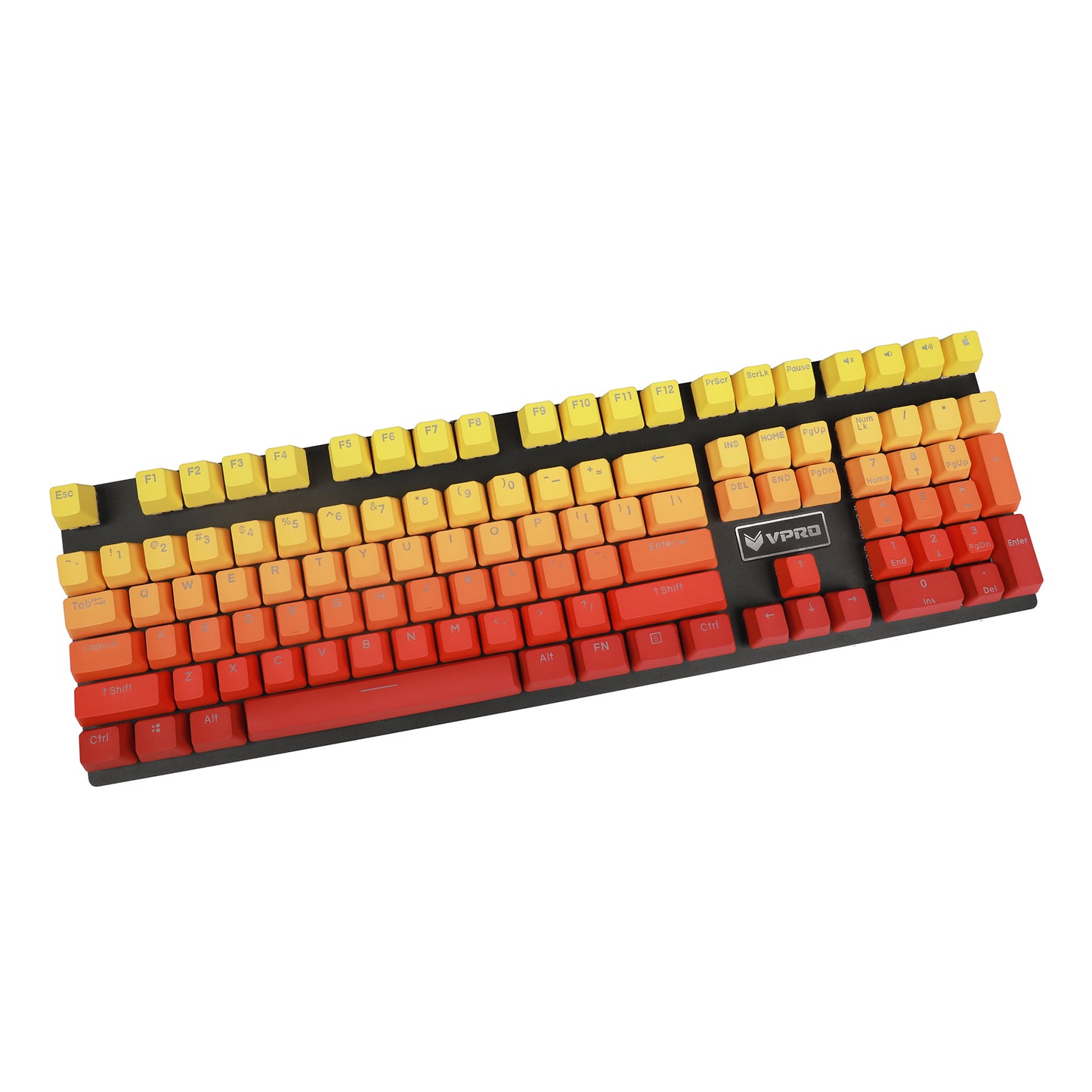 122 Orange Red Gradient Backlit Keycaps(Double Shot OEM Profile/104 87 84 68 Using)