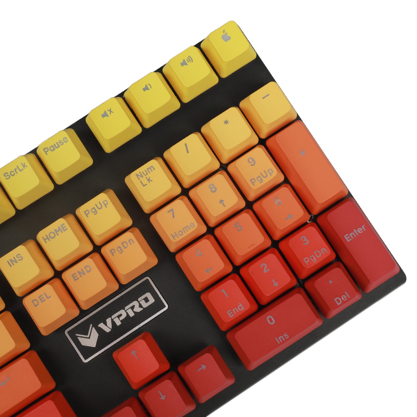 122 Orange Red Gradient Backlit Keycaps(Double Shot OEM Profile/104 87 84 68 Using)