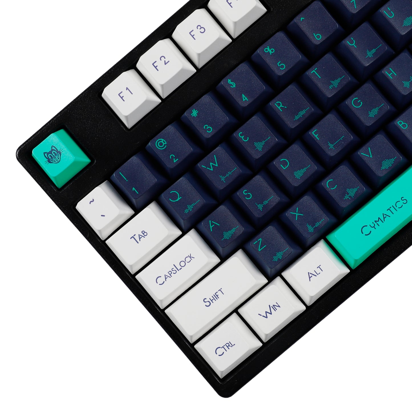 YMDK Sound Wave Theme 144 Keycaps(Dye Sub Cherry Profile 1.5mm)