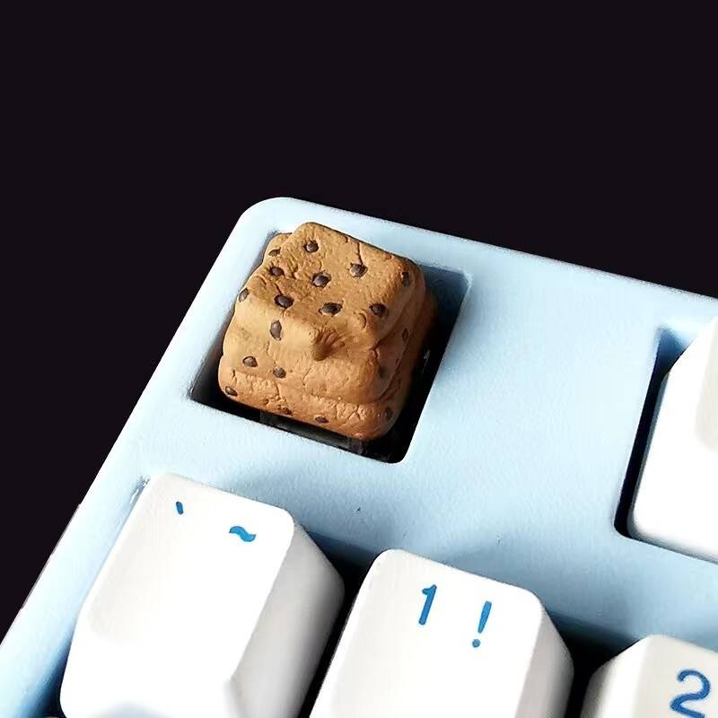 YMDK Hamburger Bread Gourmet Personalized Keycaps Creative Cute Resin Key Caps for Mechanical Keyboard