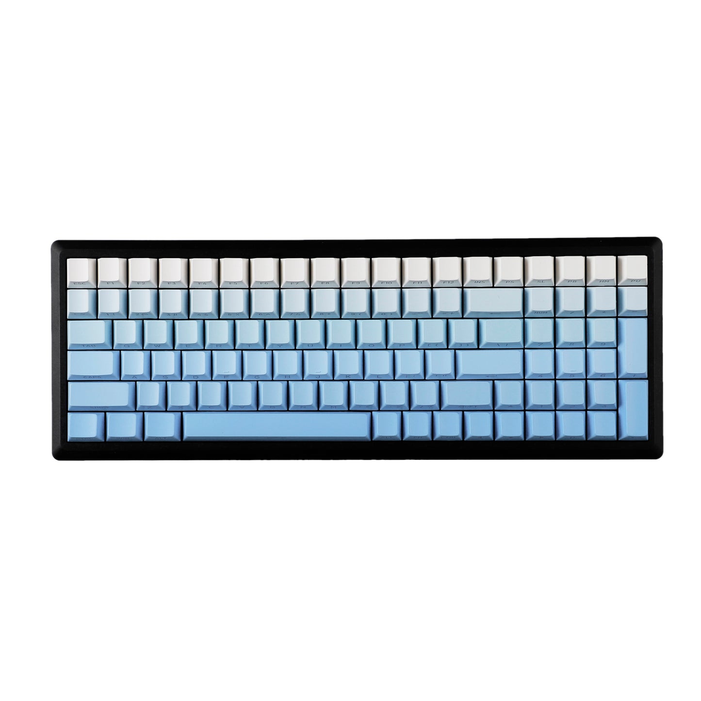 YMDK Gradient Series 133 Keys Cherry Profile PBT Double Shot Side-lit Shine Through Backlit For MX Mechanical Keyboard
