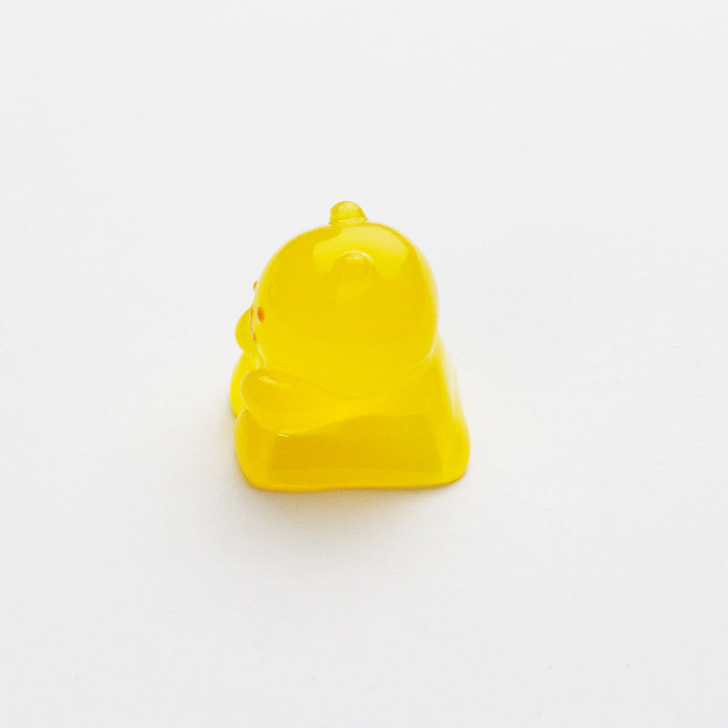 YMDK Gummy Bear Personalized Keycaps Cute Novel Decoration Translucent Resin Keycaps for Mechanical Keyboards