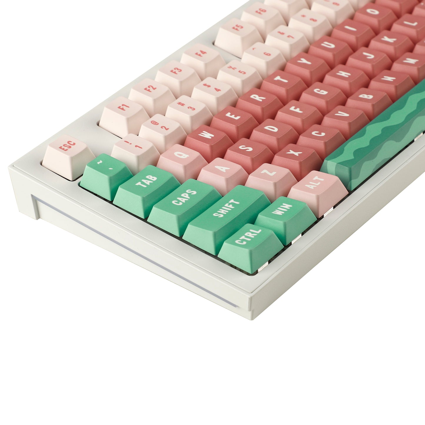 YMDK Watermelon Theme Cherry Profile 127 Keycaps(1.7mm Thick PBT Dye Sub )
