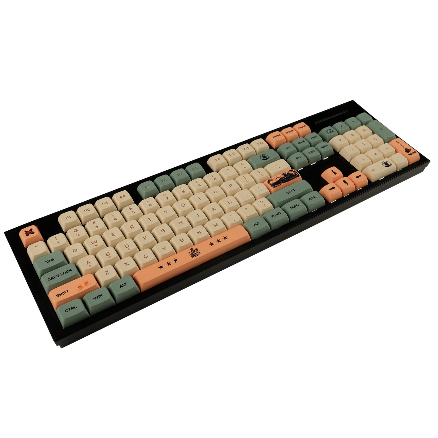 YMDK Cowboys 136 Keycaps(ZDA Profile XDA v2 Dye Sub PBT For 104 TKL 60% 96 84 68 64)