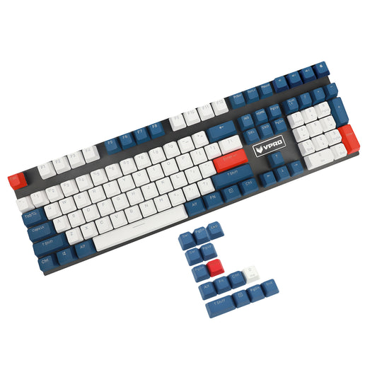 YMDK Navy Backlit  122 Keycaps(Double Shot OEM Profile/104 87 84 68 Using)