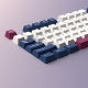 YMDK 126 Keys Blue Mecha Theme Keycaps Cherry Profile PBT Dye Sub Keycaps Cool Custom Key Caps for MX Mechanical Keyboards