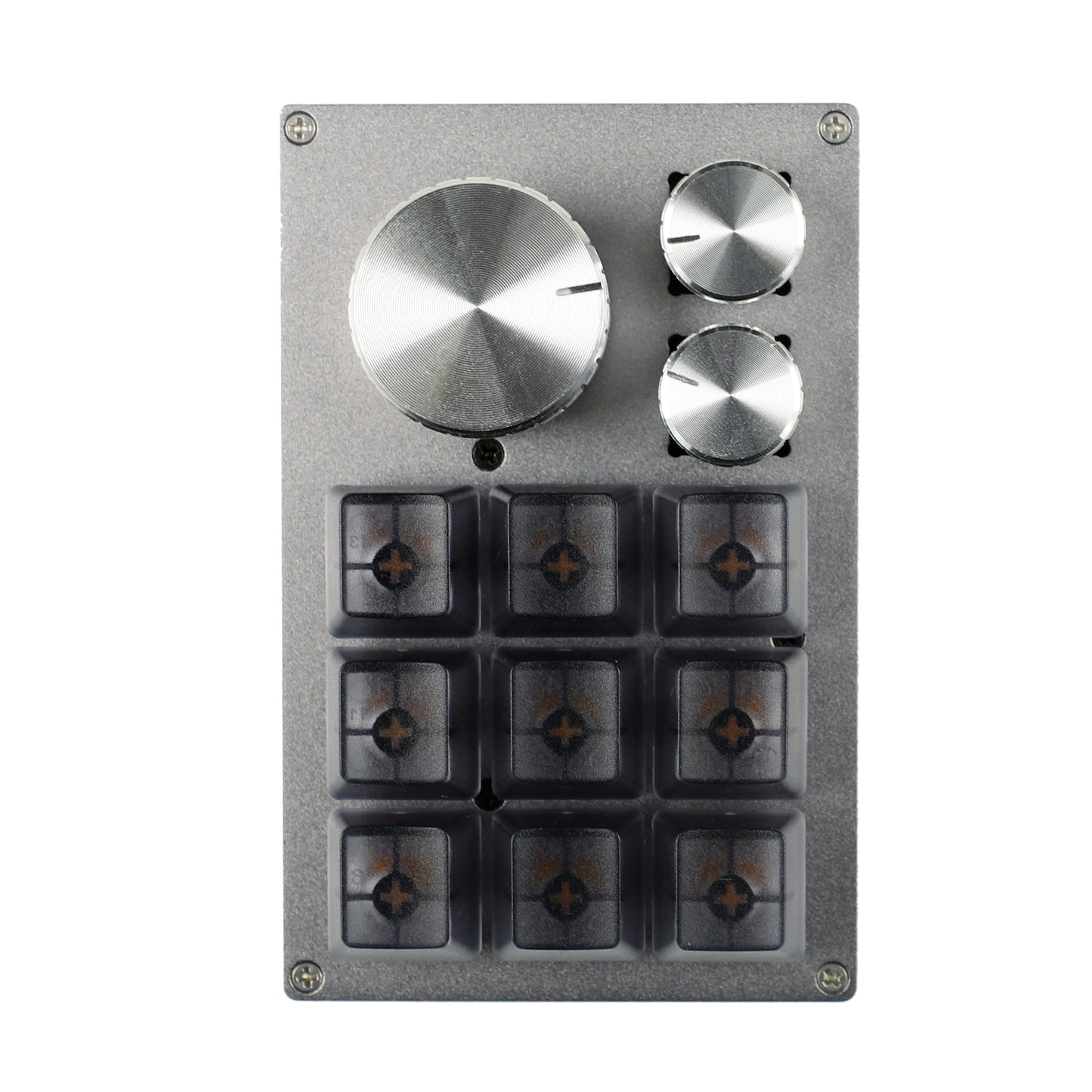 YMDK 12 Key CNC Aluminum Hotswap RGB Knob Support VIA VIAL Macro MX Switches Mechanical Keyboard Numpad For Gaming Photoshop