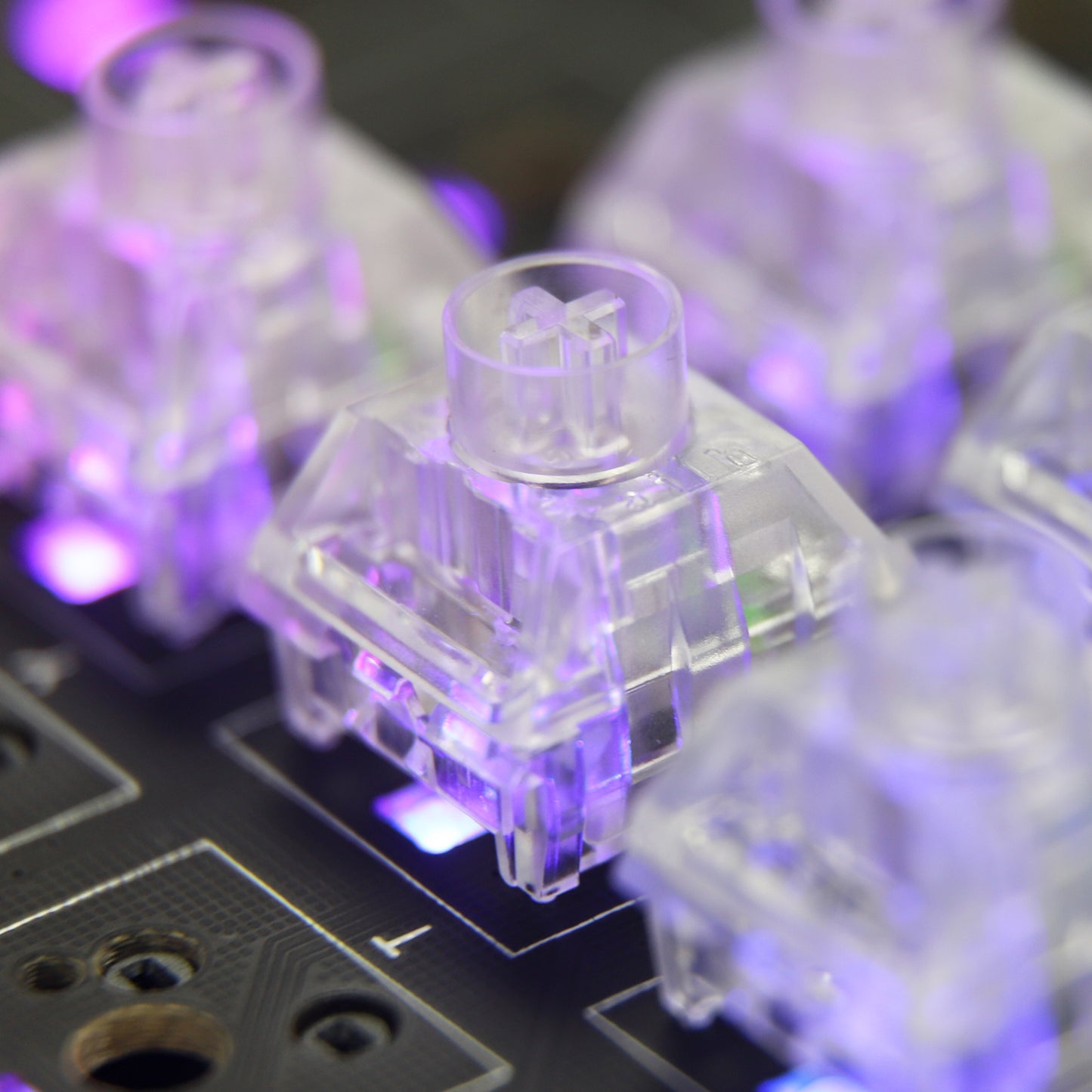 Kailh Box Jellyfish Switches(RGB SMD Linear 60g/5pin Self lubricating Transparent)