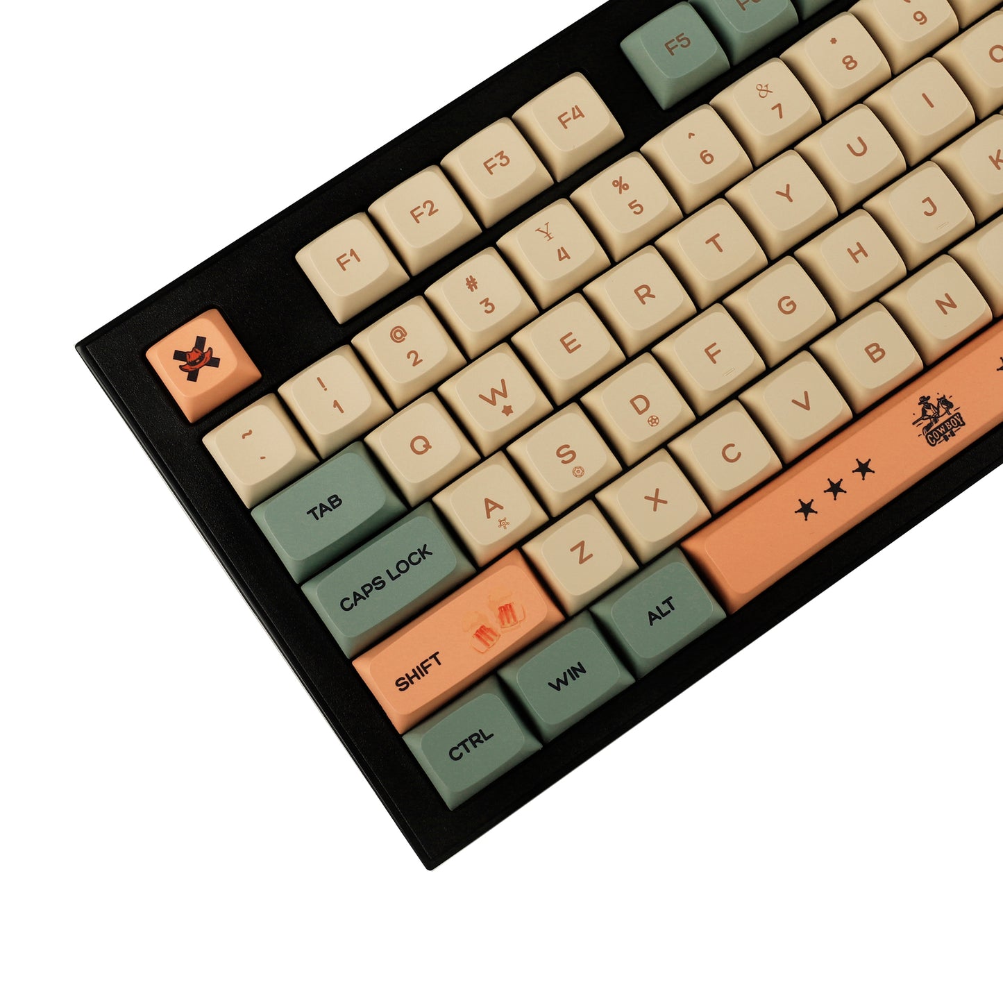 YMDK Cowboys 136 Keycaps(ZDA Profile XDA v2 Dye Sub PBT For 104 TKL 60% 96 84 68 64)