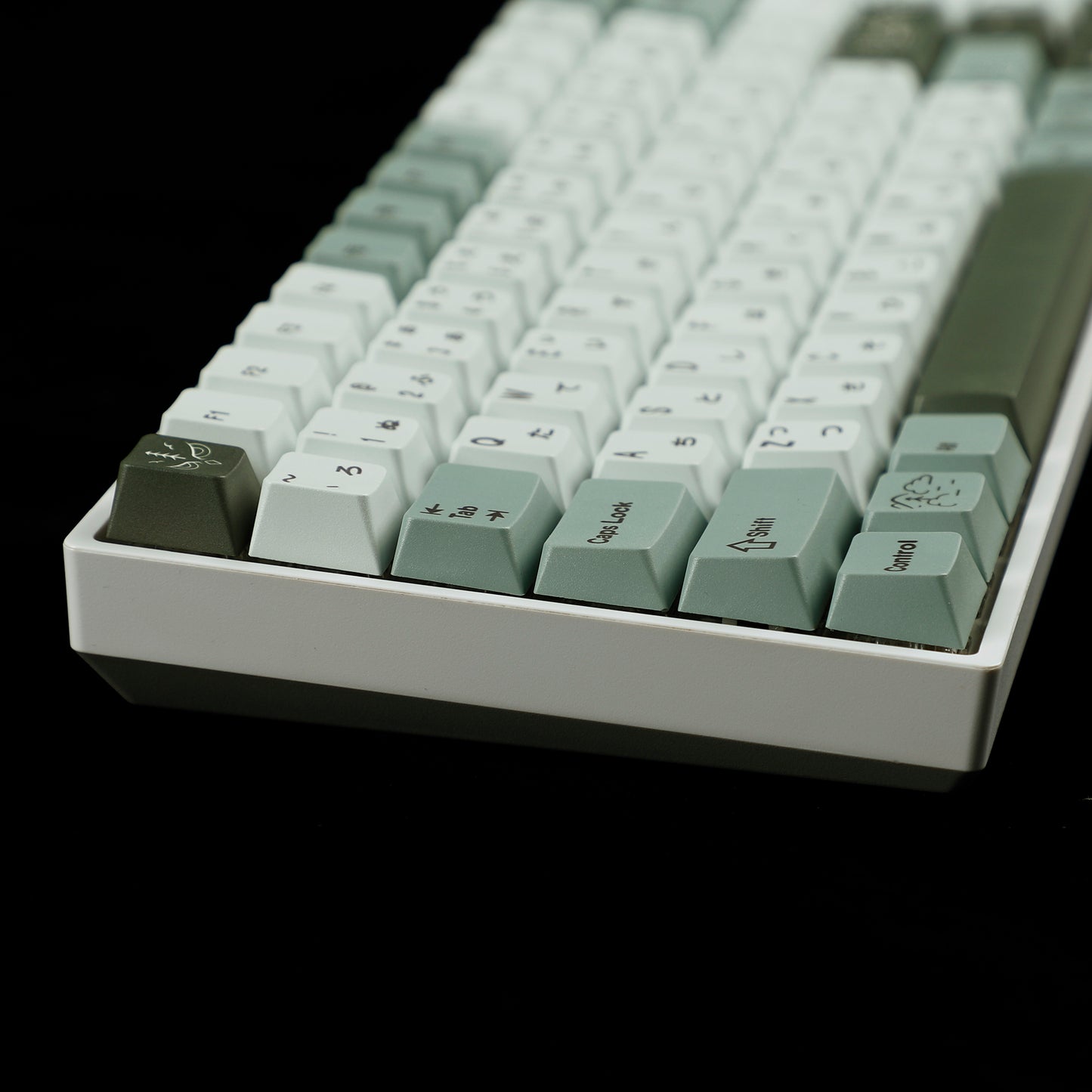 YMDK Dense Fog 142 key Cherry Profile Keycaps(Dye Sub 1.5mm/ANSI104 TKL GK61 96 75 GMMK NCR80 Using)