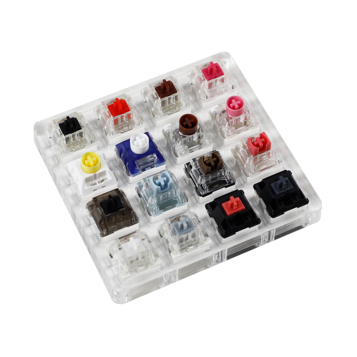 Silent Switch Tester 16 Key Mx Switches Cherry Gateron Kailh Outemu TTC Silent Switches Shaft Testing Tool Switch Tester