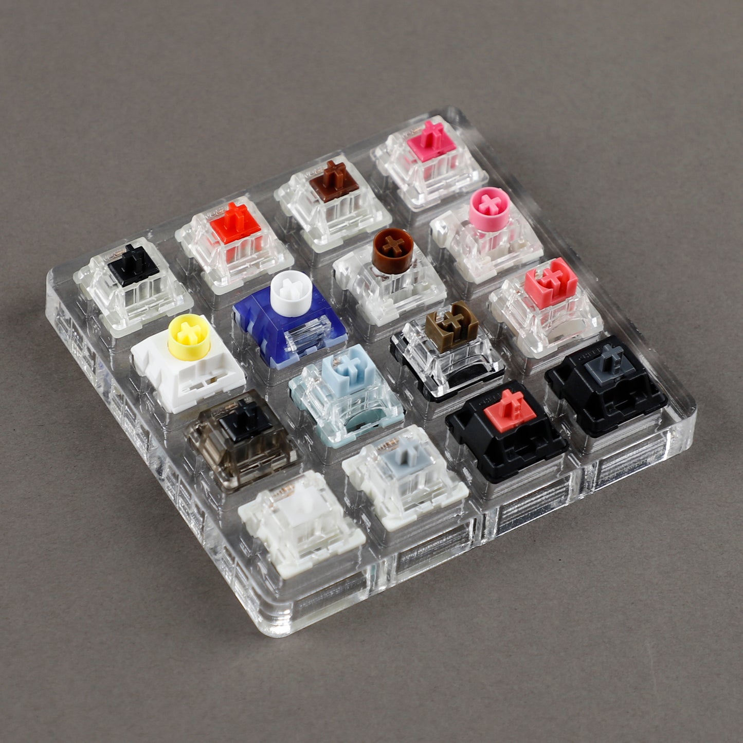 Silent Switch Tester 16 Key Mx Switches Cherry Gateron Kailh Outemu TTC Silent Switches Shaft Testing Tool Switch Tester