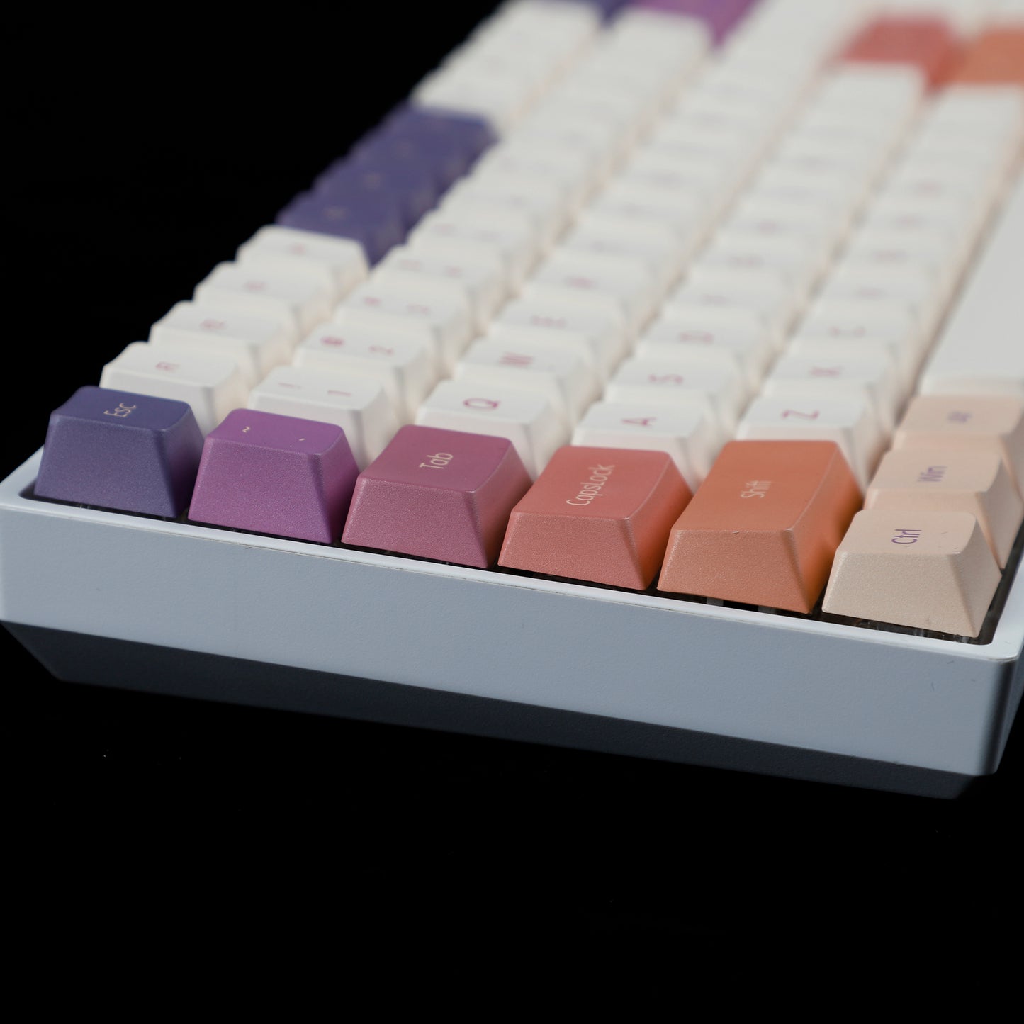 YMDK Smoke Cloud 143 Keycaps(Dye Sub Cherry Profile PBT 1.5mm/ANSI 104 TKL GK61 96 75 GMMK NCR80 Using)