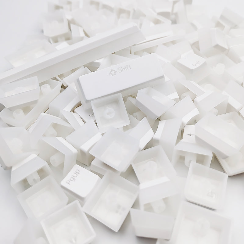 YMDK Pudding 126 Keys OEM Profile ABS Four Sided Translucent for 75/87/98/104/108 MX Mechanical Keyboard