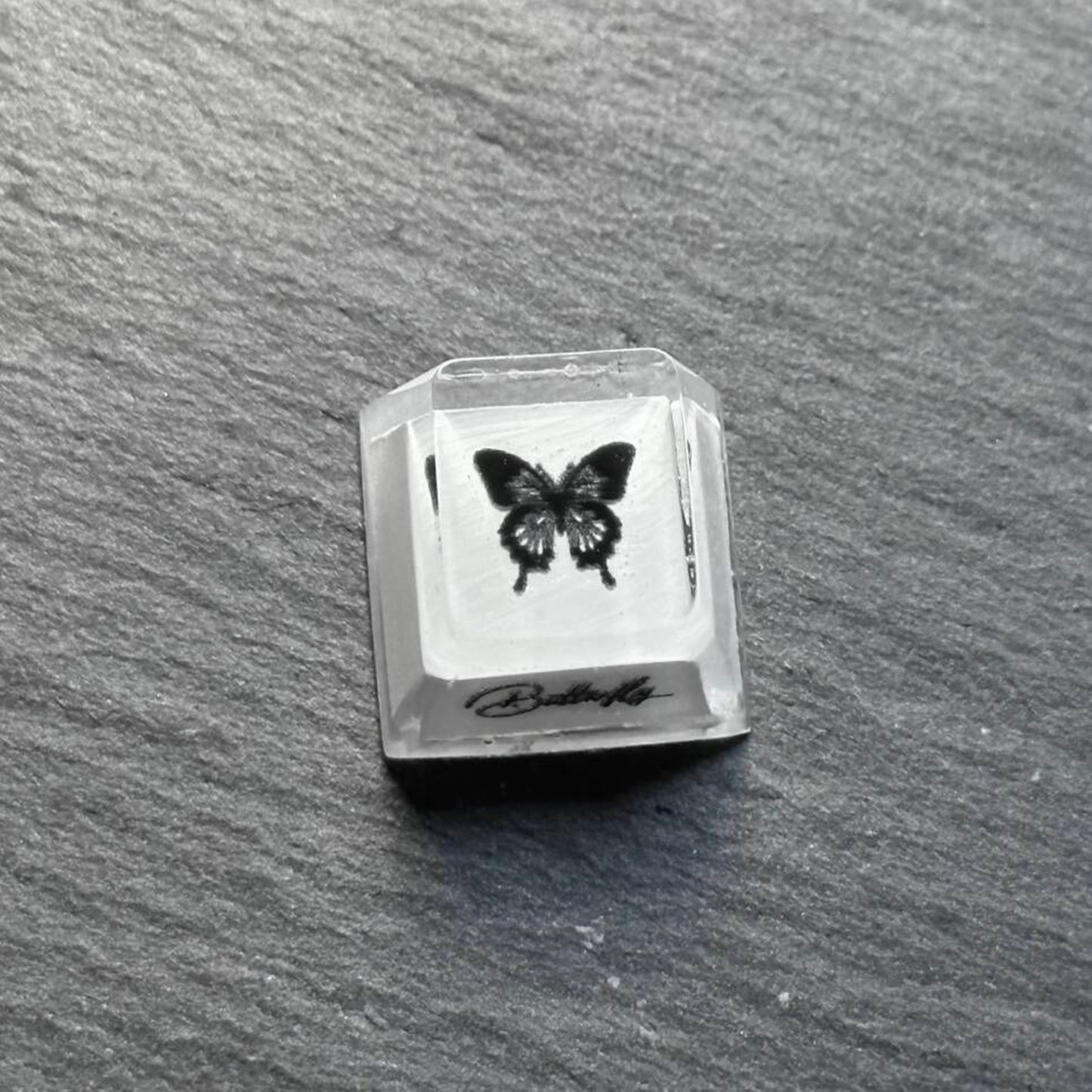 YMDK Butterfly Personality Keycaps Creative Novel Trendy Keycap Homemade Resin Keycaps for MX Mechanical Keyboard