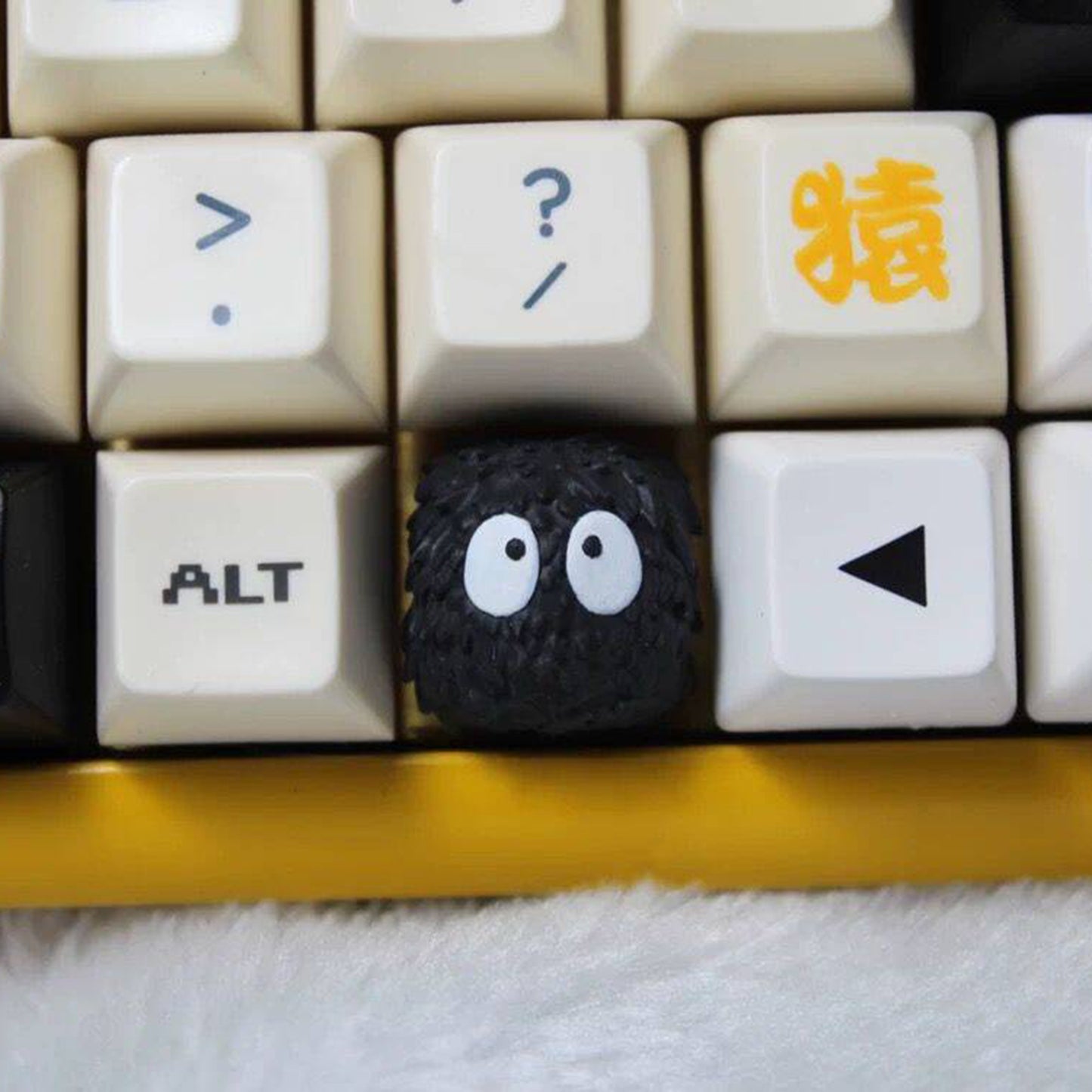 YMDK Dust Elf Personalized Keycap Cute Novel Resin 3D Printing for Mechanical Keyboard