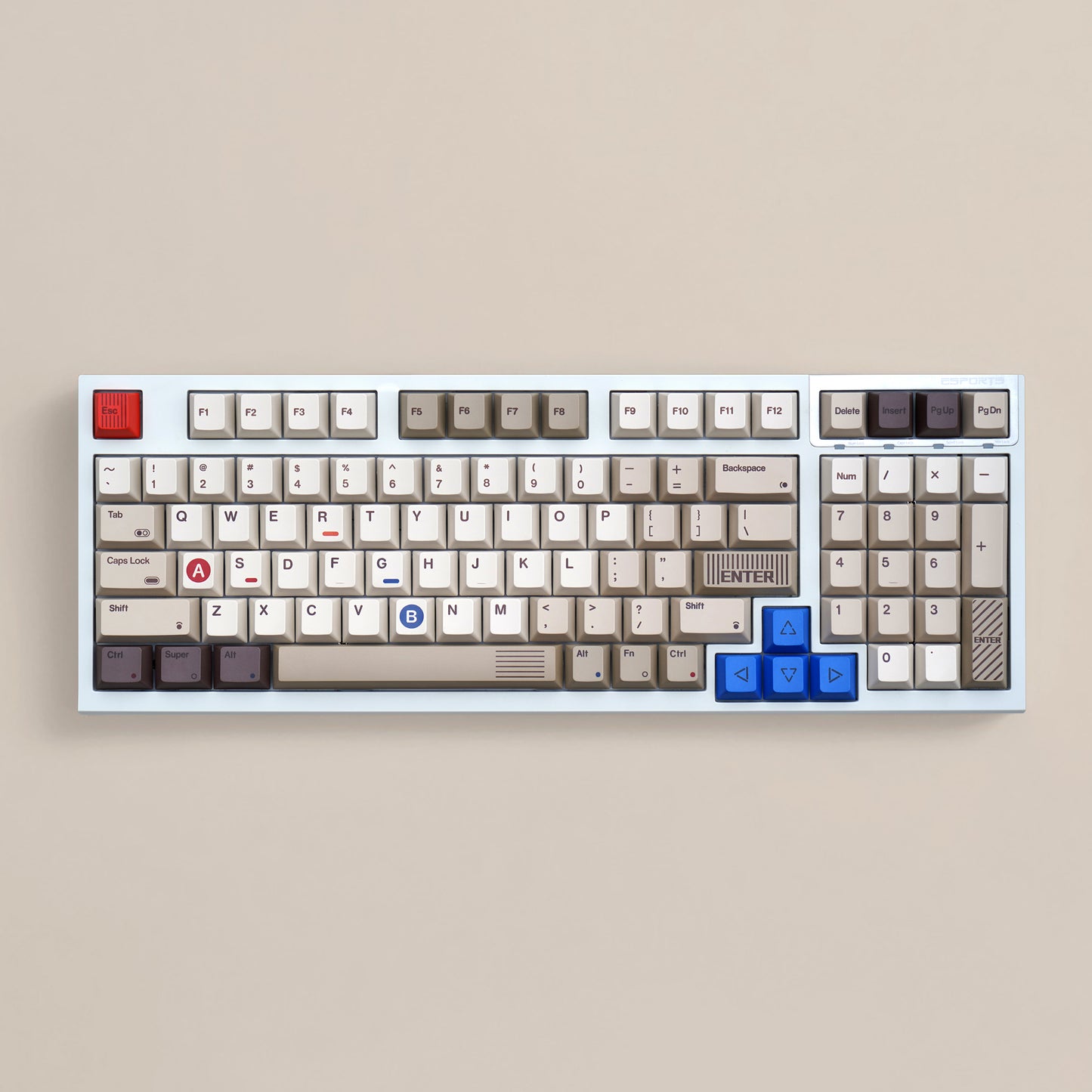 YMDK 138 Keys 1989 Dye Sub PBT Cherry Profile Top Print Keycap for 61 68 75 84 87 96 104 108 MX Mechanical Keyboard Layout