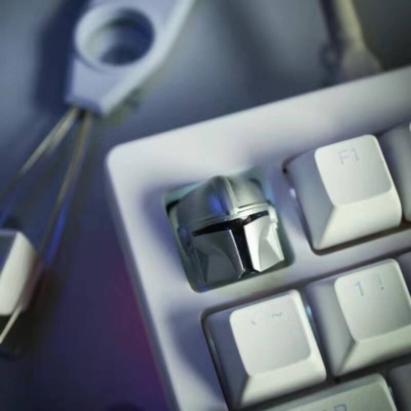 YMDK Space Wars Personalized Keycaps Game Creative Novel Three-dimensional Keycaps Resin for Mechanical Keyboard