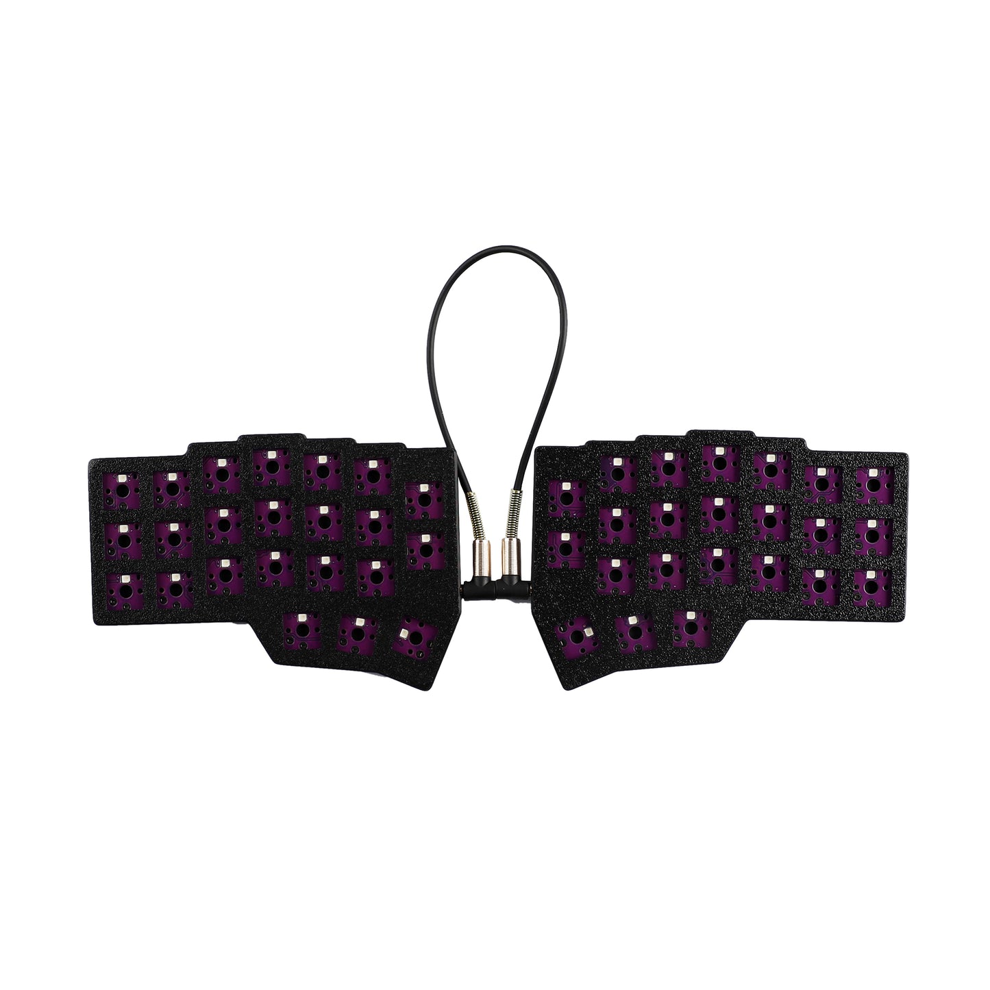 YMDK Low Profile Split Chocolate Keyboard Corne V4.1 Ergonomic 46 Keys Hotswappable 40% Layout 3D Print case RGB Vial Keyboard Kit