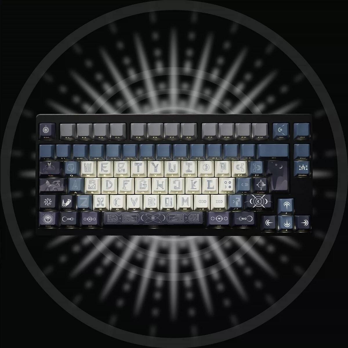 YMDK Wuyuanjiao Monthly Meeting Theme Keycaps Full Set 139 Keys Sidelit Cherry Profile PBT Dye Sub Keycap for MX Mechanical Keyboard