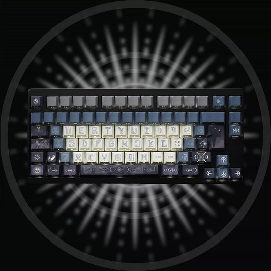 YMDK Wuyuanjiao Monthly Meeting Theme Keycaps Full Set 137 Keys Sidelit Cherry Profile PBT Dye Sub Keycap for MX Mechanical Keyboard
