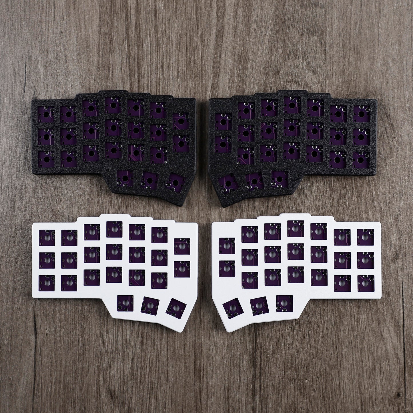 YMDK 2.4Ghz Wireless Split Low profile 46 Keys Keyboard Corne V4.1 Ergonomic Hotswappable 40% Layout 3D PLA Vial All Key Programmable Mini Independent Gaming Keyboard Kit