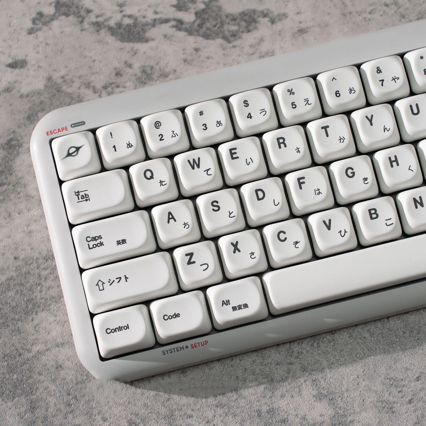 YMDK Minimalist White Keycap 129 keys MOA Profile PBT Dye Sub for MX Mechanical Keyboard 61 68 75 87 98 100 108