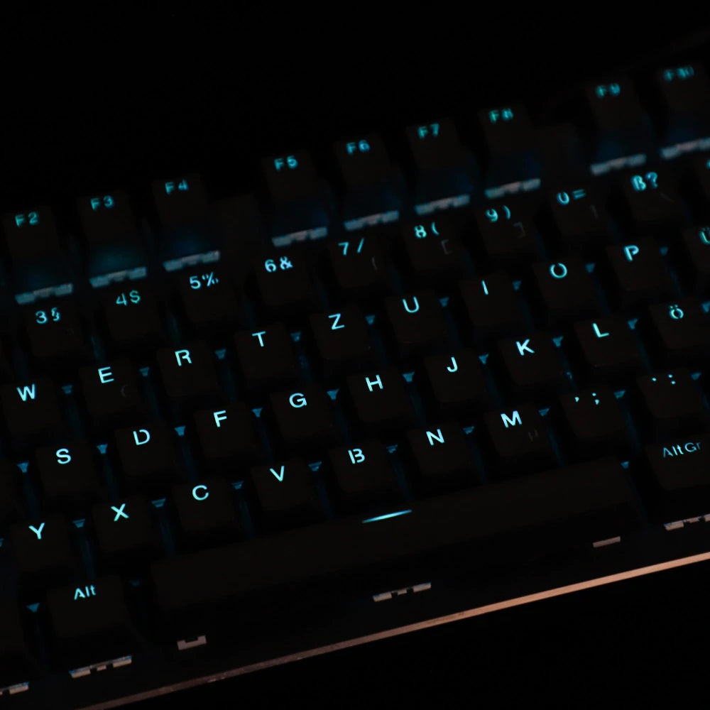 YMDK 123 German ISO Double Shot PBT Shine Through OEM Profile Keycap set For MX Switches 68 84 96 61 87 104 Mechanical Keyboard