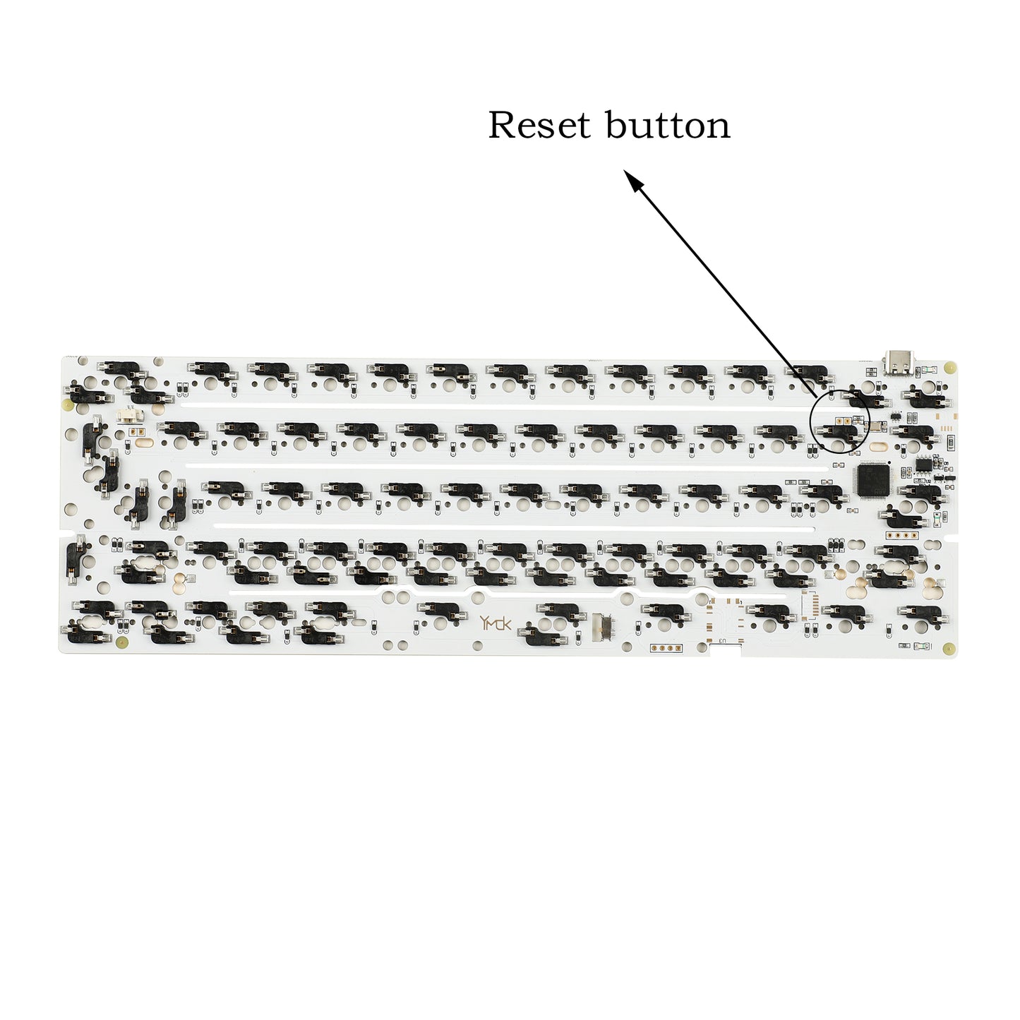 YMDK DK61 ISO ANSI VIA VIAL Wired Hot Swap Hot-swappable Keyboard Kit