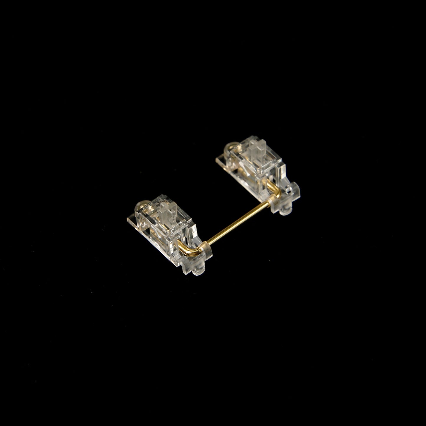 YMDK V3 Smokey PCB Mount Gold Screw in Stabilizers( No Dropping Wire for PCB)