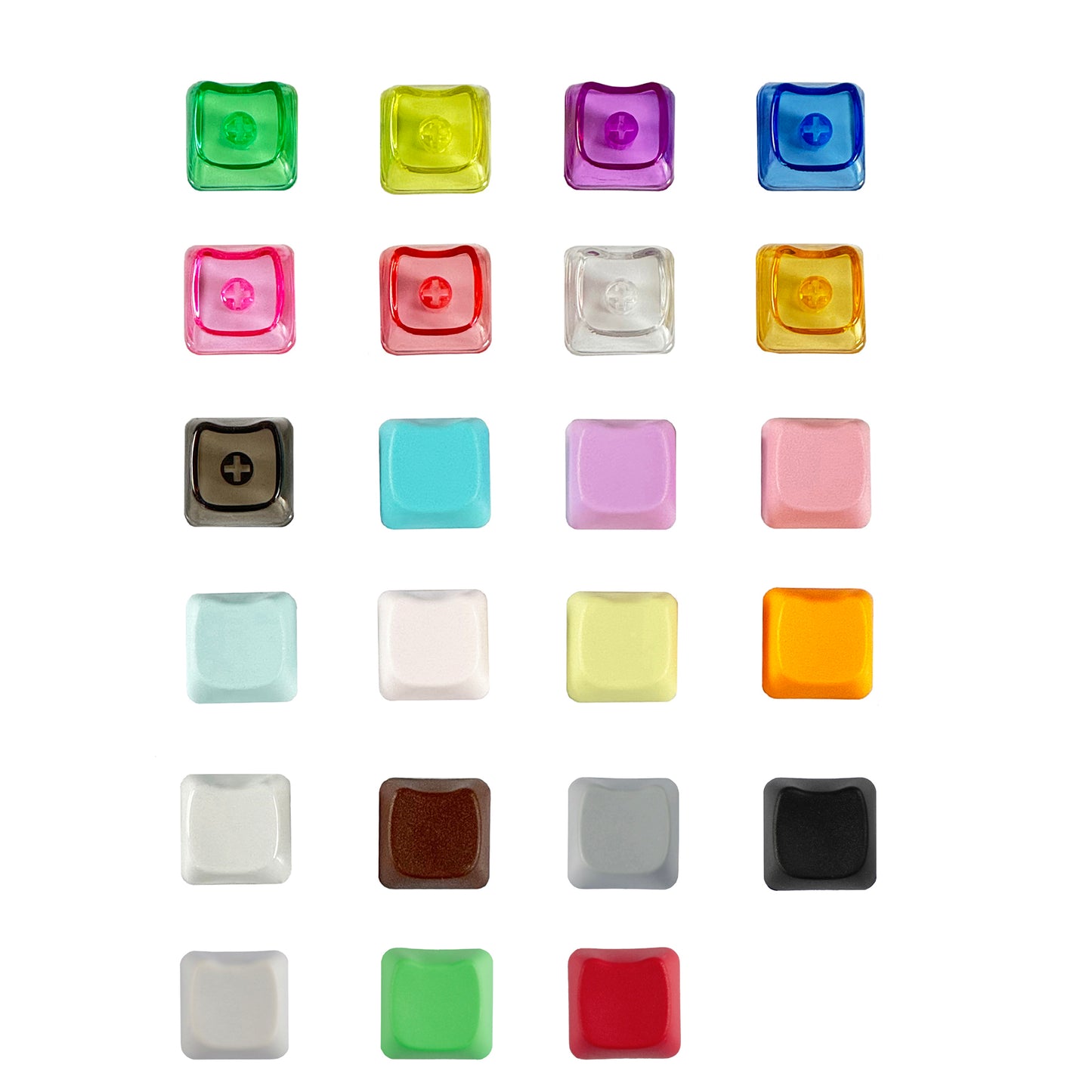 YMDK Cat Shape Blank 1u Keycap Thick 1.45mm Personality Cute Custom Keycaps PC Smooth Surface for MX Mechanical Gaming Keyboard