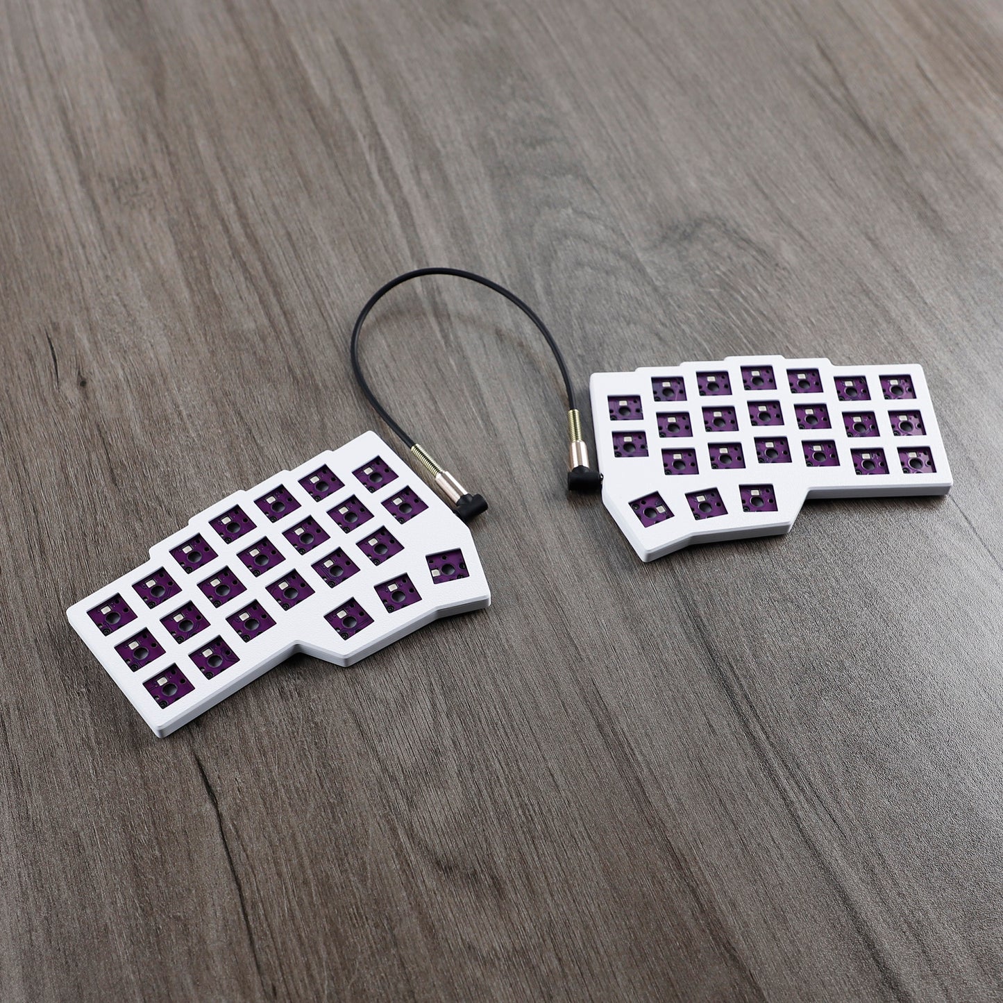 YMDK Low Profile Split Chocolate Keyboard Corne V4.1 Ergonomic 46 Keys Hotswappable 40% Layout 3D Print case RGB Vial Keyboard Kit