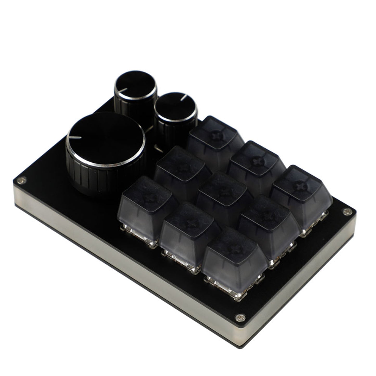 YMDK 12 Key CNC Aluminum Hotswap RGB Knob Support VIA VIAL Macro MX Switches Mechanical Keyboard Numpad For Gaming Photoshop