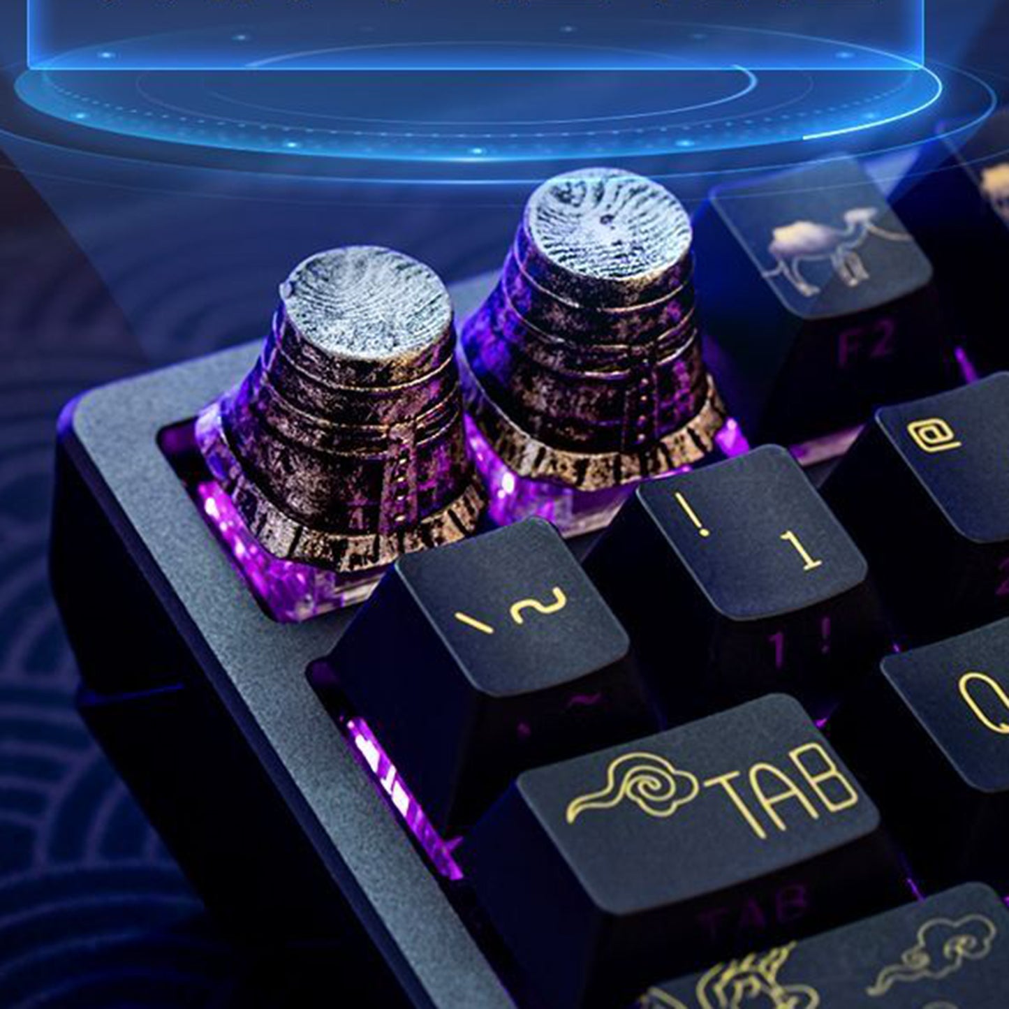 YMDK Iron Bucket Personalized Keycaps 3D Print Resin Replacement ESC Keys for Mechanical Keyboard