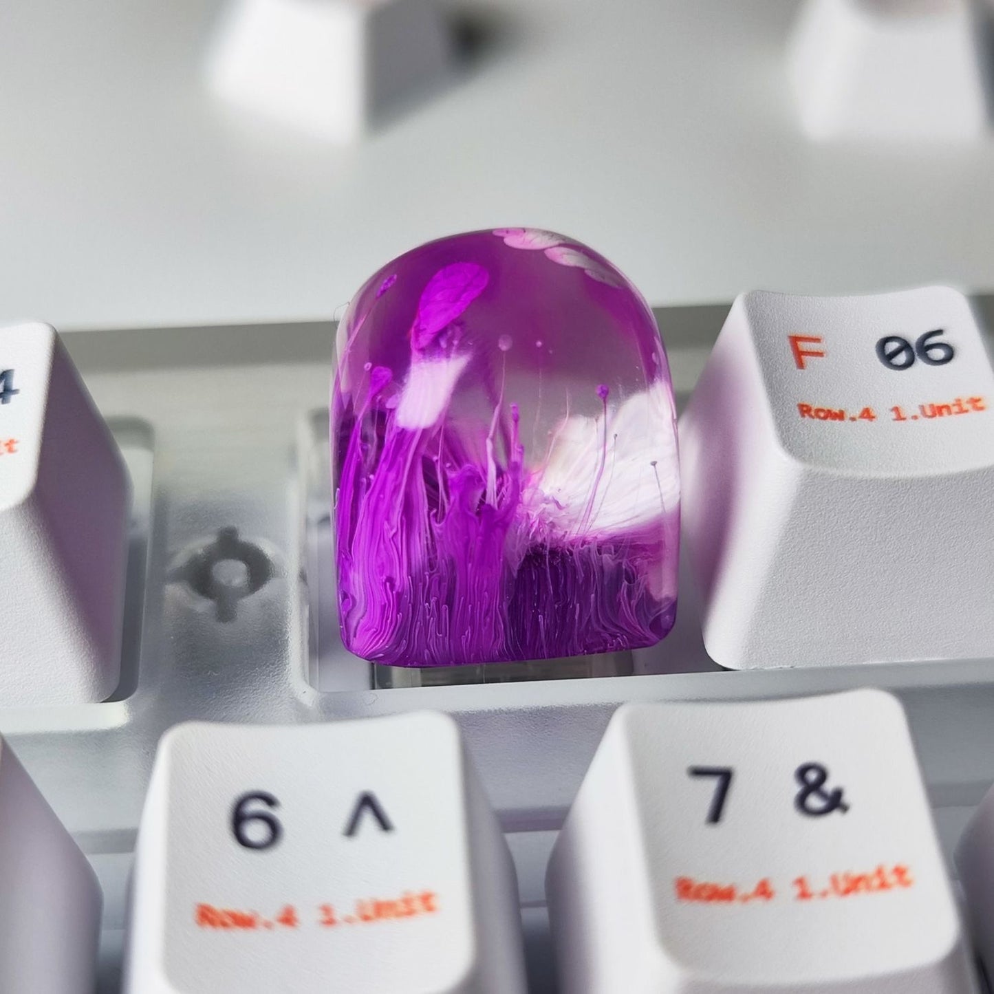 YMDK Undersea World Theme Personalized Keycaps Resin Key Cap Single High Value for Mechanical Keyboard