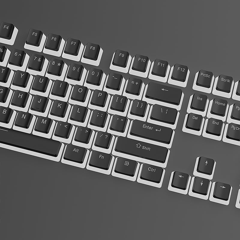 YMDK Pudding 126 Keys OEM Profile ABS Four Sided Translucent for 75/87/98/104/108 MX Mechanical Keyboard