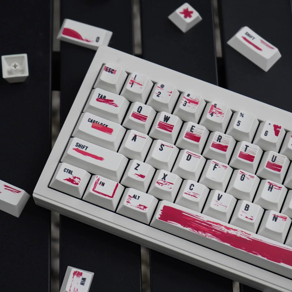 YMDK Sincere Meeting Theme Keycap Full Set 132 Keys Cherry Profile PBT Dye Sub for MX Mechanical Keyboard