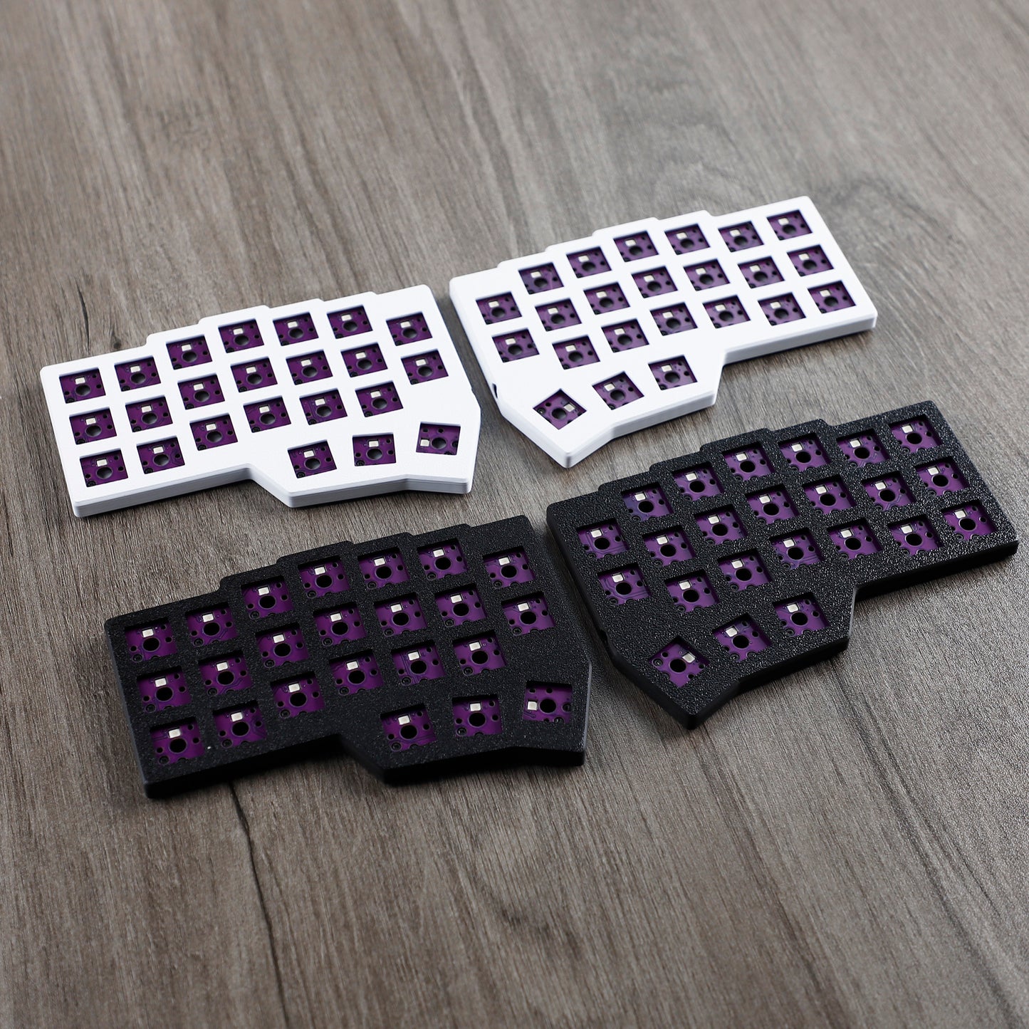 YMDK Low Profile Split Chocolate Keyboard Corne V4.1 Ergonomic 46 Keys Hotswappable 40% Layout 3D Print case RGB Vial Keyboard Kit