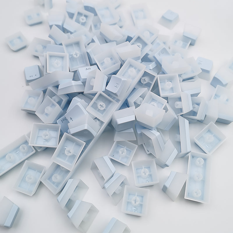 YMDK Pudding 126 Keys OEM Profile ABS Four Sided Translucent for 75/87/98/104/108 MX Mechanical Keyboard