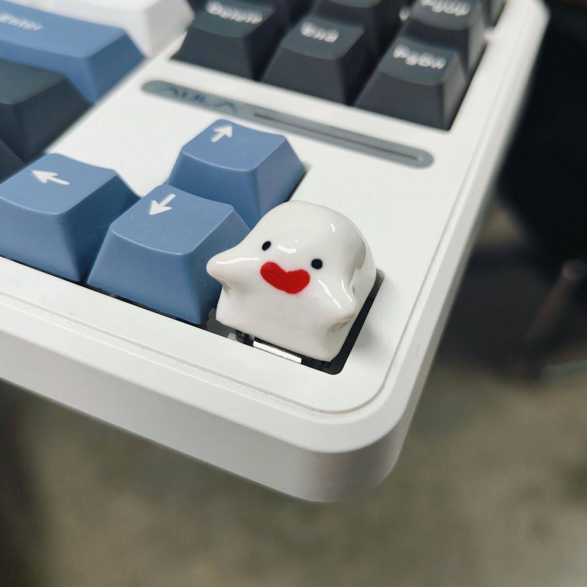 YMDK Hug Cloud Personality Keycaps Cute Creative Key Caps Clay Handmade Custom Key Cap for MX Mechanical Keyboard