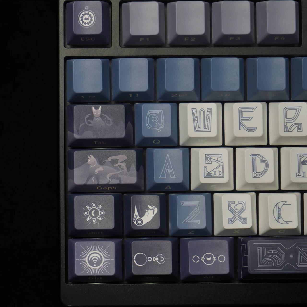 YMDK Wuyuanjiao Monthly Meeting Theme Keycaps Full Set 137 Keys Sidelit Cherry Profile PBT Dye Sub Keycap for MX Mechanical Keyboard