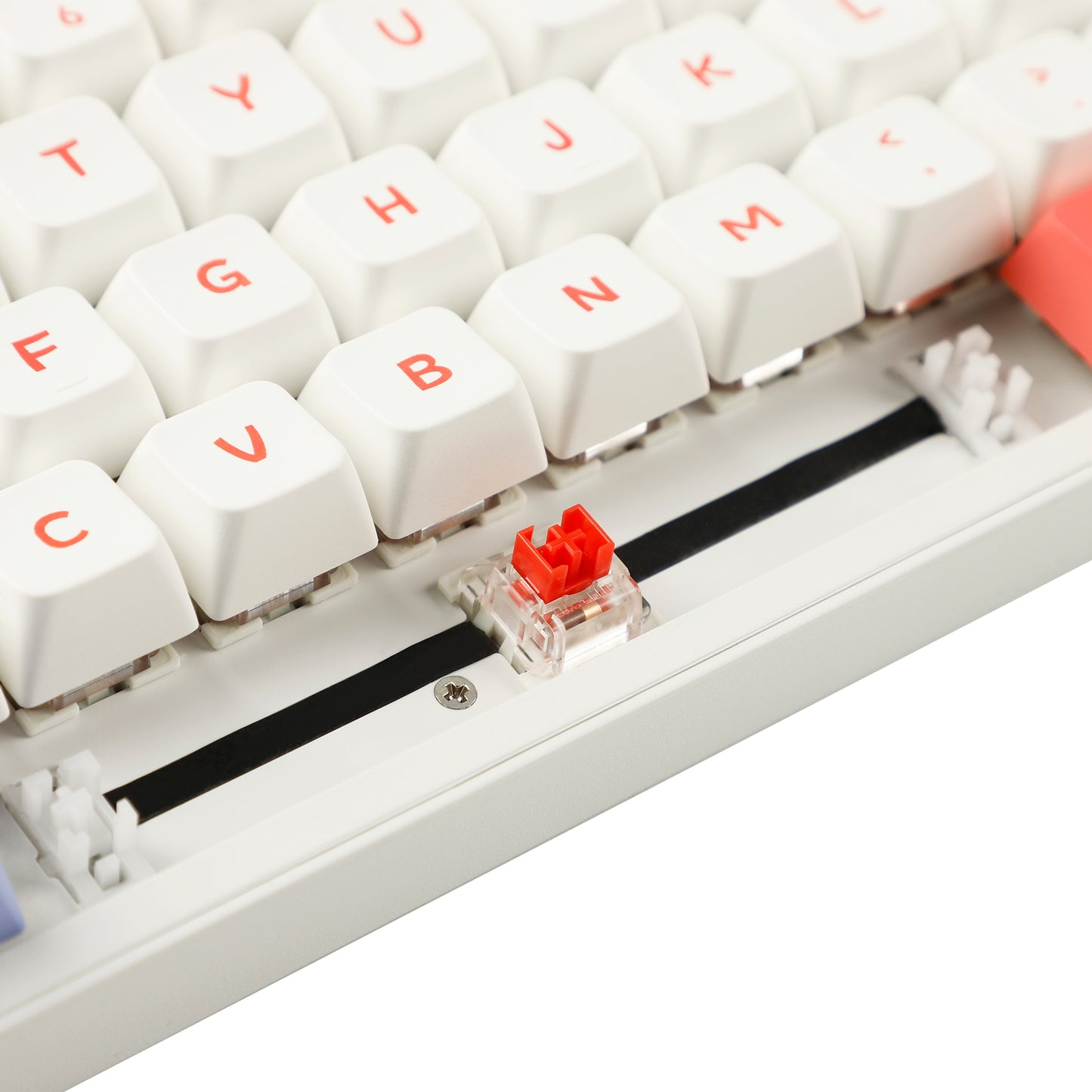 YMDK Plate Mounted Stabilizers Rubber Strip to Reduce Noise Dust Proof For Spacebar