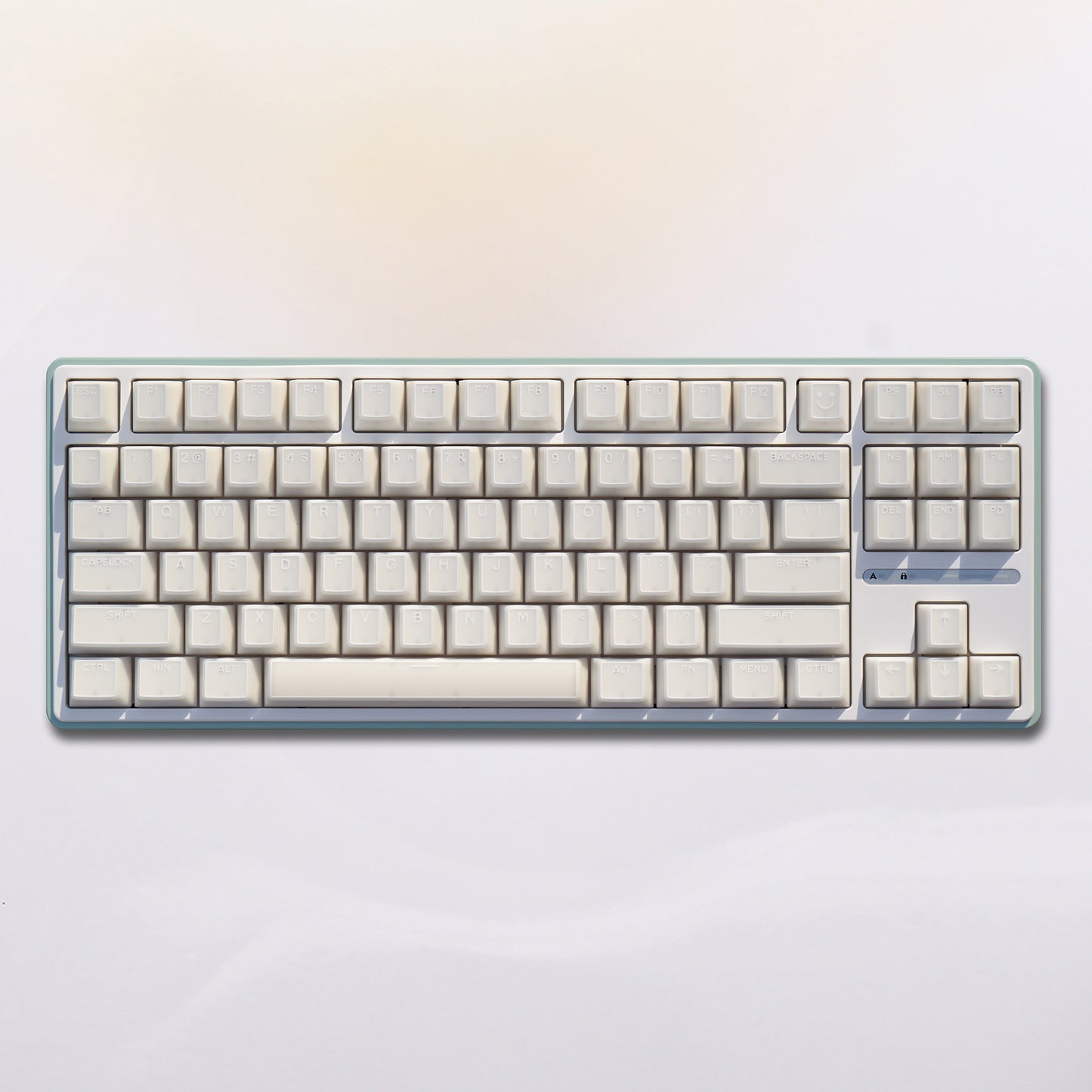 YMDK 142 keys Cherry Profile White Jade Top Print for 75/87/98/104/108 MX Mechanical Keyboard