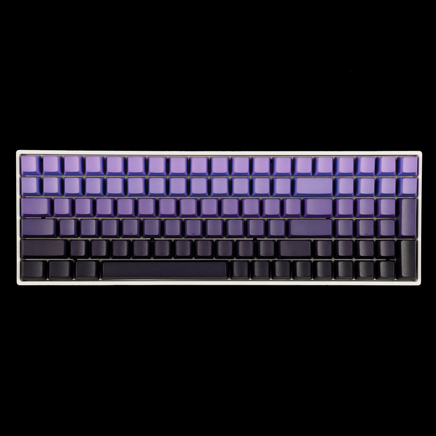 124 Purple/Red Gradient Blank Keycaps(OEM Profile PBT 1.5mm/108 104 96 87 61 68 NJ80 GMMK 84 KBD75 KBD67 XD64 GK64 Using)