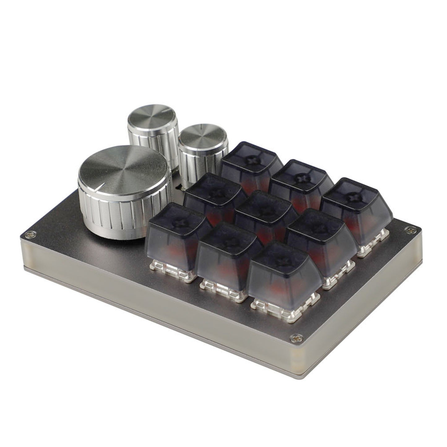 YMDK 12 Key CNC Aluminum Hotswap RGB Knob Support VIA VIAL Macro MX Switches Mechanical Keyboard Numpad For Gaming Photoshop
