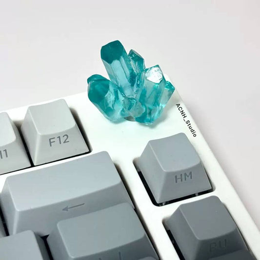 YMDK Luminous Crystal Knob Volume Key Translucent Resin 6mm Diameter SKN Knob Mechanical Keyboard